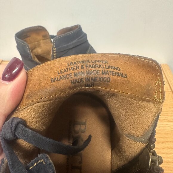 Born Leather Zip Side Ankle Boots - Picture 6 of 8